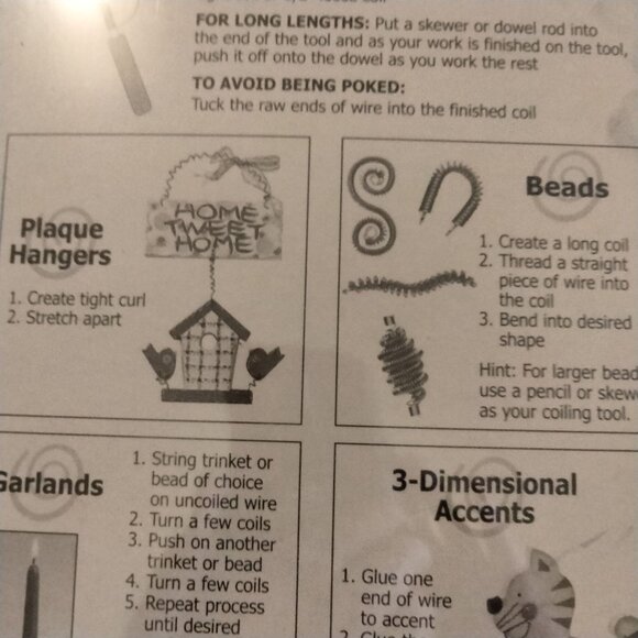 Darice Wire Coiling Kit Craft Starter Kit Tool Cutter - Picture 9 of 11